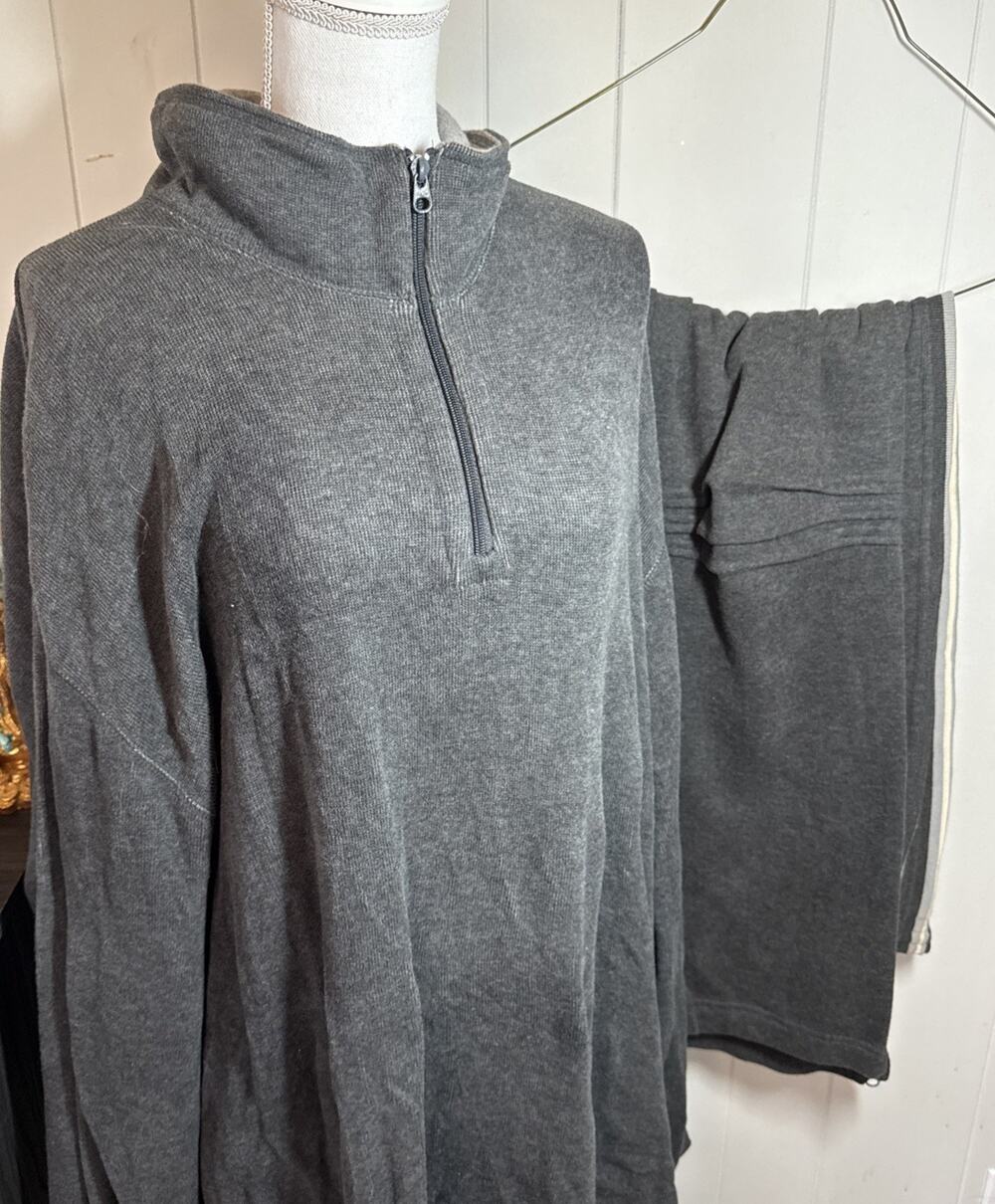 Vintage Fieldmaster 3XL Cotton Half Zip, Schott Bros Sweat Pants 2XL